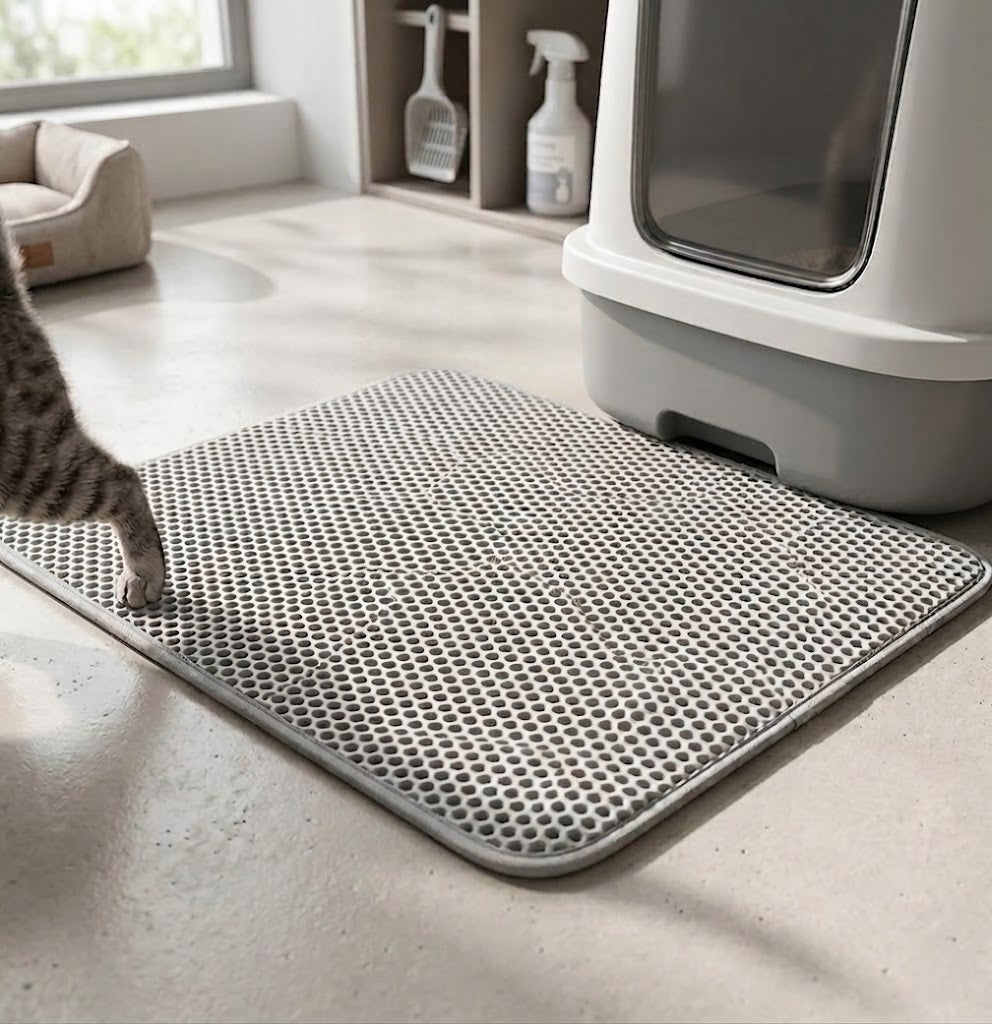 Premium Katzenstreu-Matte – Wasserdicht, rutschfest & doppelschichtig