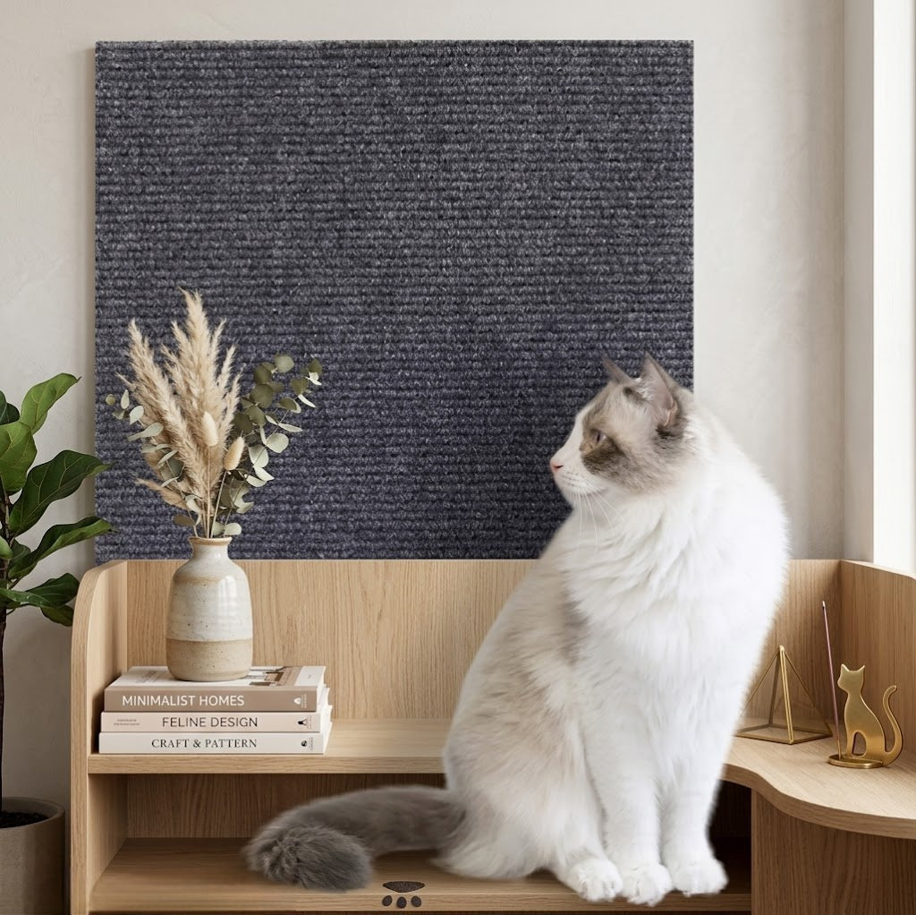 Selbstklebender Katzen-Kratzteppich – Ideal für Sofa, Wand und Ecken