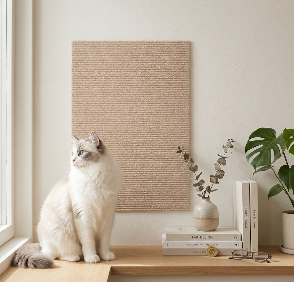 Selbstklebender Katzen-Kratzteppich – Ideal für Sofa, Wand und Ecken