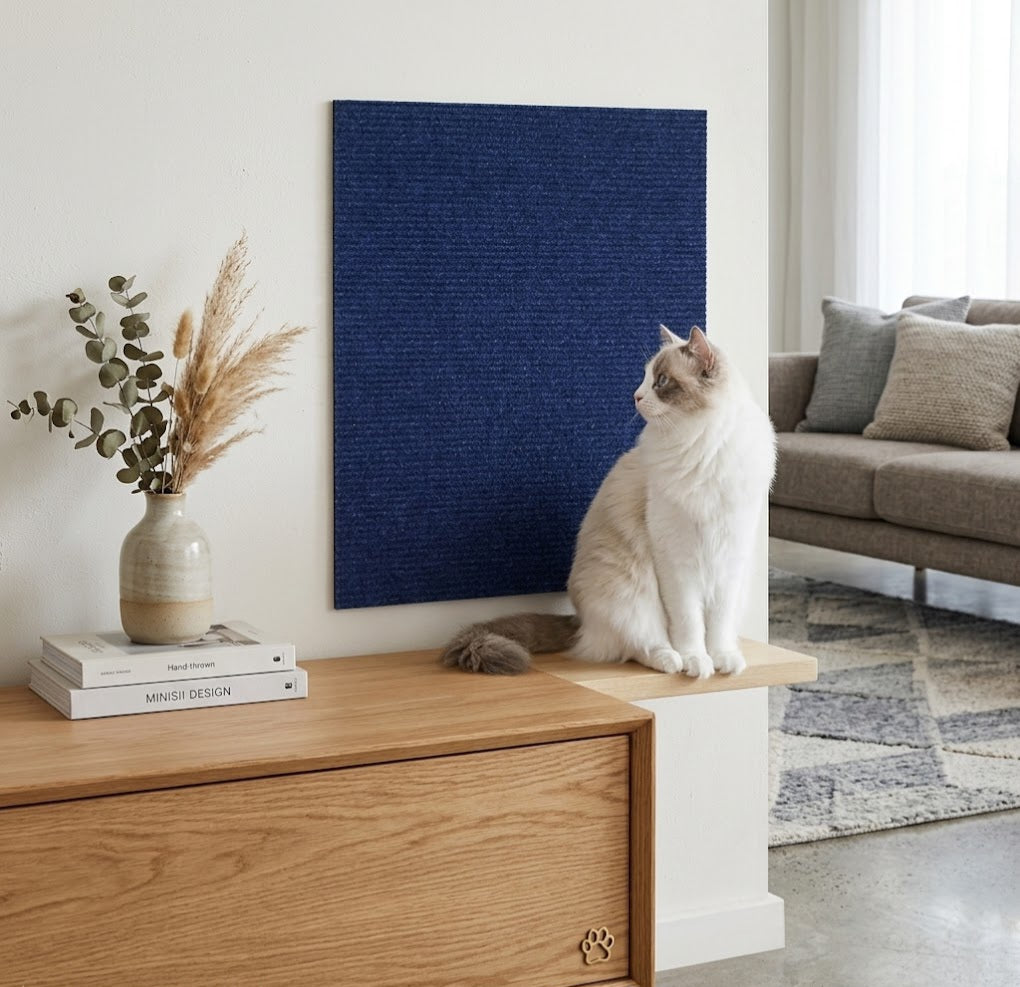 Selbstklebender Katzen-Kratzteppich – Ideal für Sofa, Wand und Ecken